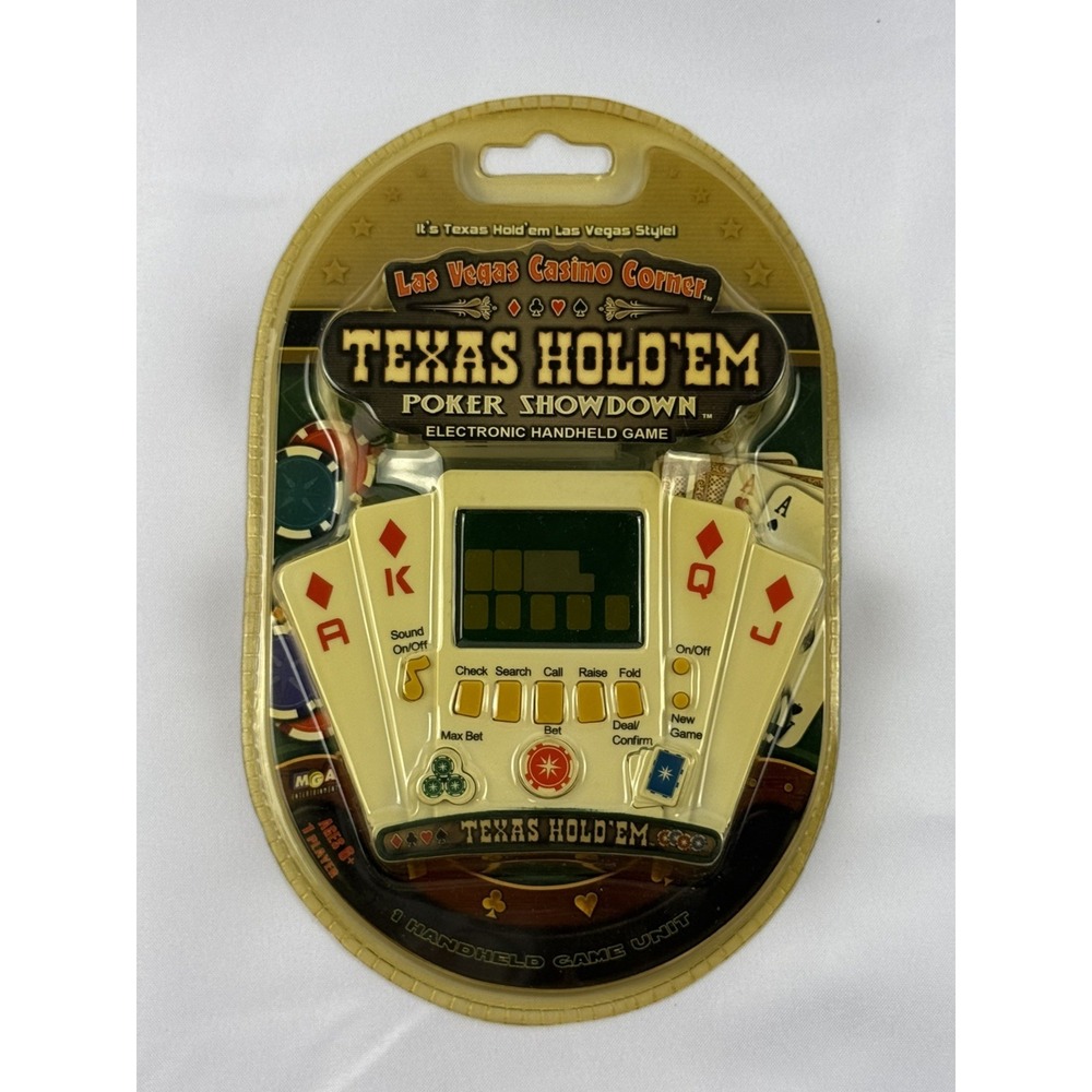 Texas Hold Em Poker Showdown NEW Electronic Handheld Game Unit MGA Entertainment